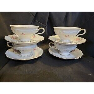 Vintage Edelstein Bavaria Maria Theresa Gacfield 20920 Gld Trimmed 4Cup & Saucer